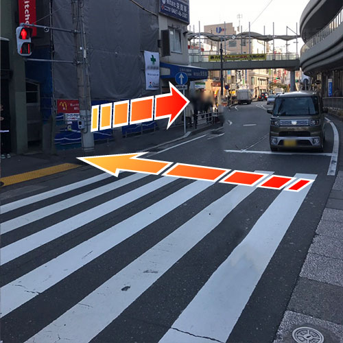 大船駅からの道のり