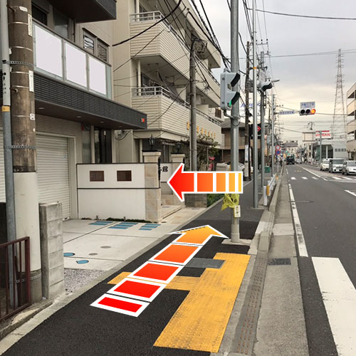 大船駅からの道のり